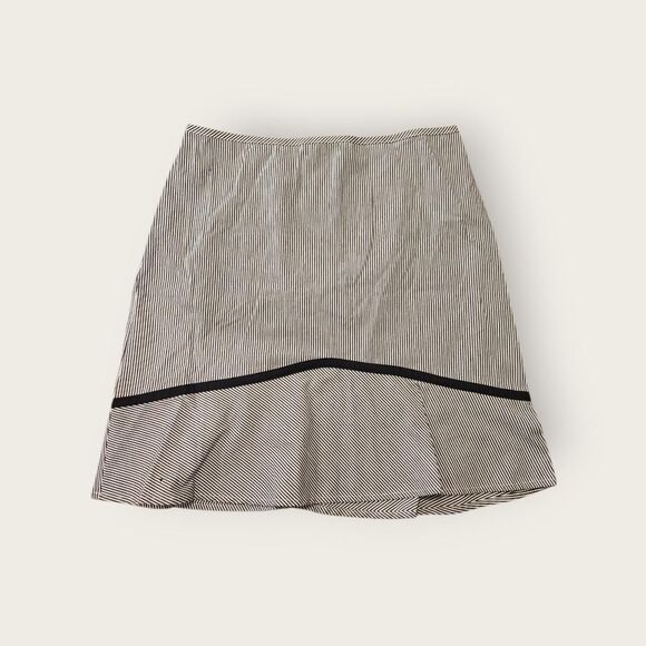 Vintage Y2k early 2000s My Michelle black striped preppy knee length skirt - Picture 1 of 4